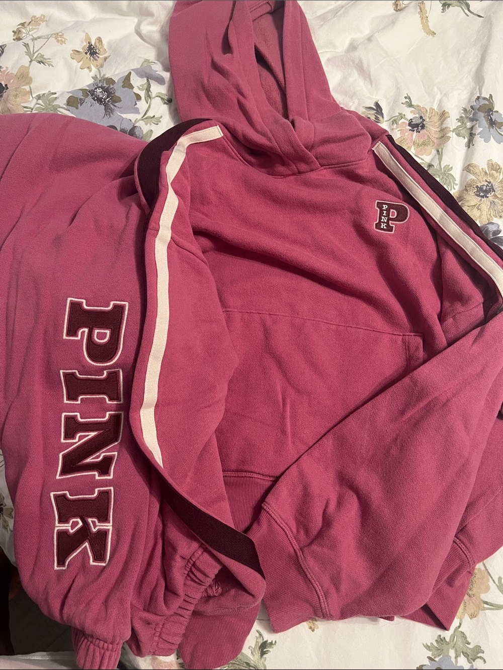 PINK Victoria's Secret Hooded Pullover and jogger set - Rose Pink